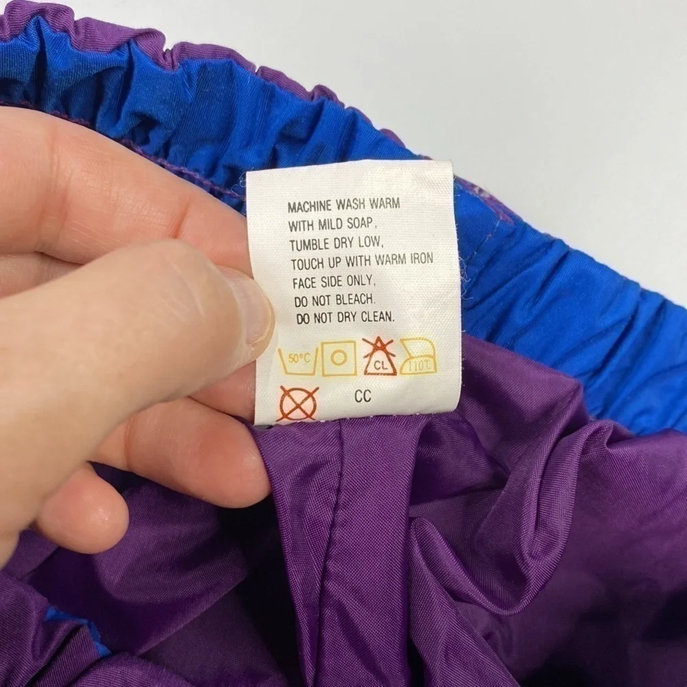 Vintage Columbia Purple Nylon Women's Ski Snow Pants Size XL
